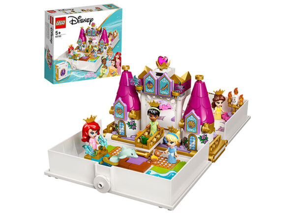 LEGO Disney - Aventurile lui Ariel, Belle, Cenusareasa si Tiana 43193, 130 piese