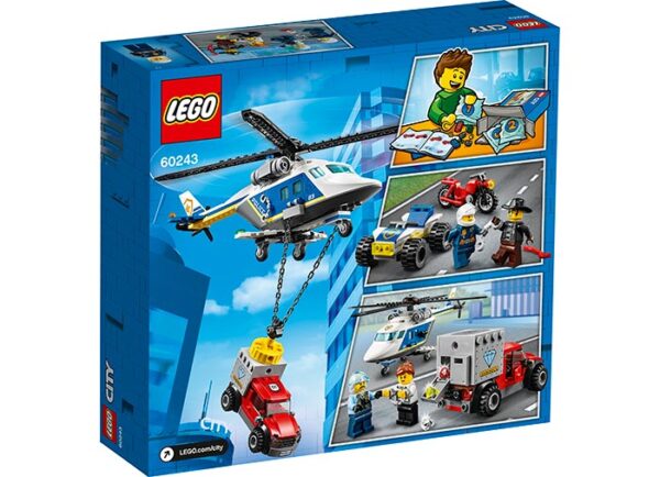 LEGO City - Urmarire cu elicopterul politiei 60243, 212 piese