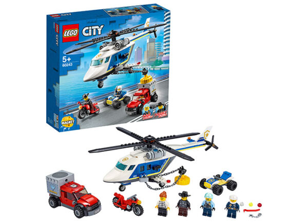LEGO City - Urmarire cu elicopterul politiei 60243, 212 piese