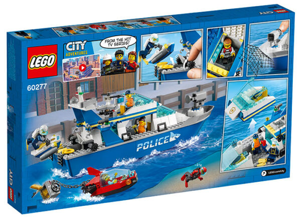 60277-LEGO-CITY-2 LEGO City - Barca de patrula a politiei 60277, 276 piese