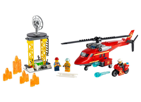 60281-LEGO-CITY-1 LEGO City - Elicopter de pompieri 60281, 212 piese