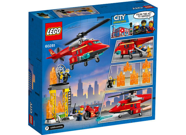 60281-LEGO-CITY-2 LEGO City - Elicopter de pompieri 60281, 212 piese