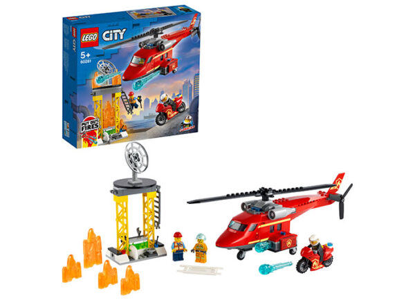 60281-LEGO-CITY LEGO City - Elicopter de pompieri 60281, 212 piese