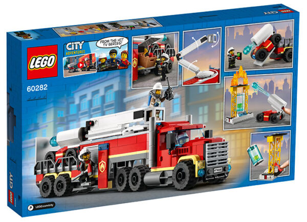 60282-LEGO-CITY-2 LEGO City - Unitate de comanda a pompierilor 60282, 380 piese