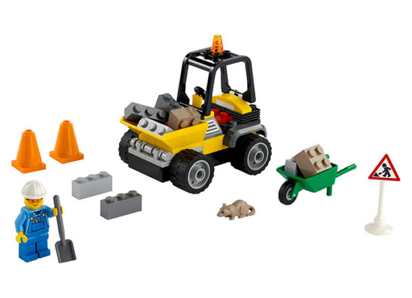 60284-LEGO-CITY-1 LEGO City - Masina de reparat drumuri 60284, 58 piese