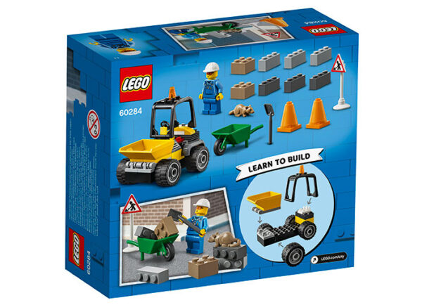 60284-LEGO-CITY-2 LEGO City - Masina de reparat drumuri 60284, 58 piese