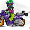 LEGO City - Motocicleta de cascadorii Wheelie 60296, 14 piese