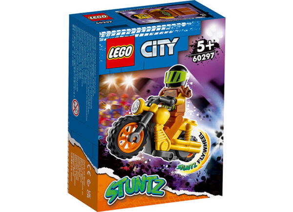 60297-city-lego-2 LEGO City - Motocicleta de cascadorii cu impact 60297, 12 piese