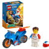 LEGO City - Motocicleta de cascadorii cu racheta 60298, 14 piese