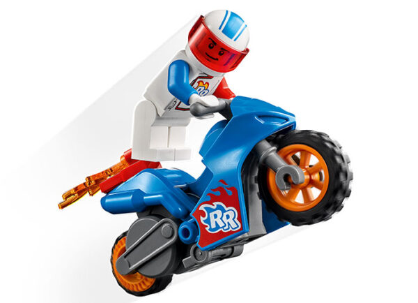 LEGO City - Motocicleta de cascadorii cu racheta 60298, 14 piese