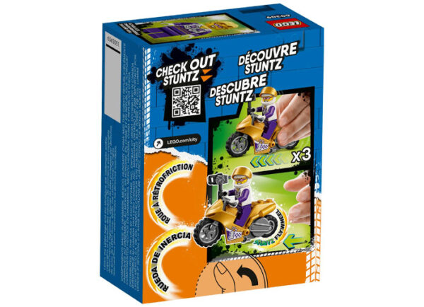 LEGO City - Motocicleta de cascadorii Selfie 60309, 14 piese