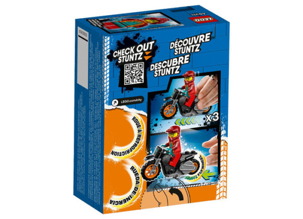 LEGO City - Motocicleta de cascadorii Flacara 60311, 11 piese