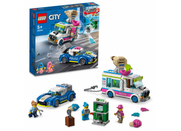 60314-lego-city LEGO City - Urmarirea masinii de inghetata 60314, 317 piese