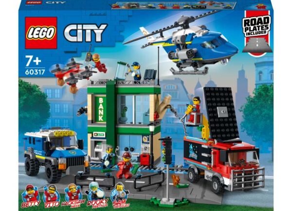 LEGO City - Urmarirea cu politia de la banca 60317, 915 piese