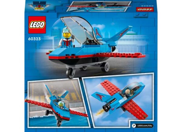 LEGO City - Avion de cascadorii 60323, 59 piese