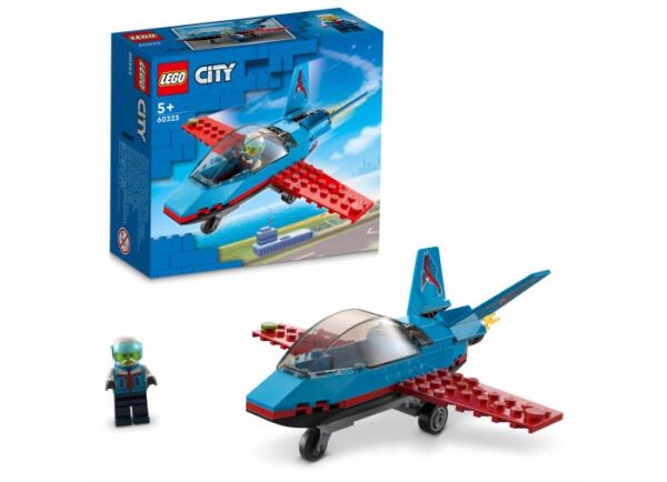 LEGO City - Avion de cascadorii 60323, 59 piese