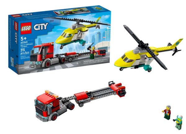 60343-lego-city LEGO City - Elicopterul de salvare 60343, 215 piese