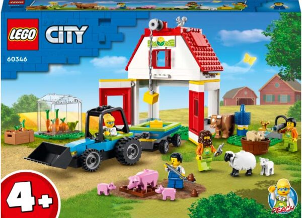 LEGO City - Hambar si animale de ferma 60346, 230 piese
