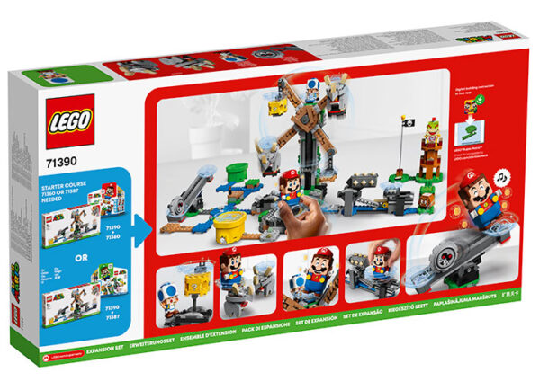 LEGO Super Mario - Daramarea lui Reznor 71390, 862 piese