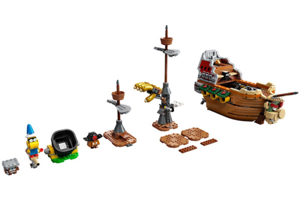 LEGO Super Mario - Set de Extindere Nava Aeriana a lui Bowser 71391, 1152 piese