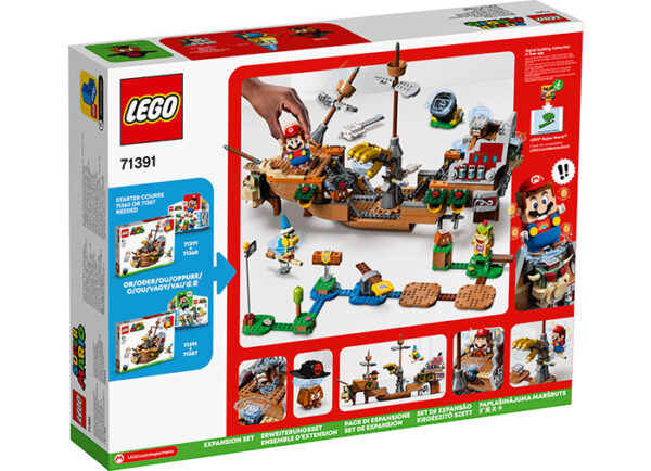 LEGO Super Mario - Set de Extindere Nava Aeriana a lui Bowser 71391, 1152 piese