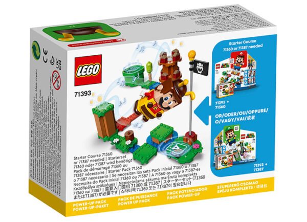 LEGO Super Mario - Costum de Puteri: Mario Albina 71393, 13 piese