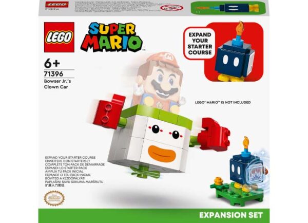 LEGO Super Mario - Set de extindere - Masina de clovni a lui Bowser Jr. 71396, 84 piese