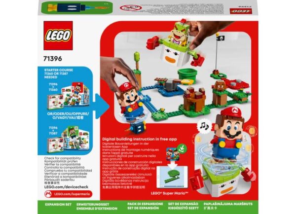 LEGO Super Mario - Set de extindere - Masina de clovni a lui Bowser Jr. 71396, 84 piese
