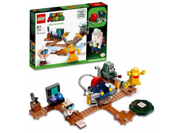LEGO Super Mario - Set de extindere Luigi's Mansion - Laborator si Poltergust 71397, 179 piese