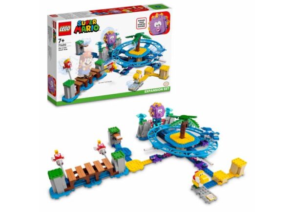 71400-lego-mario LEGO Super Mario - Set de extindere - Distractie pe plajacu Big Urchin 71400, 536 piese