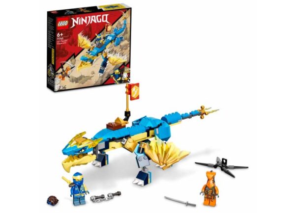 71760-lego-ninjago LEGO Ninjago - Dragonul Tunet EVO al lui Jay 71760, 140 piese
