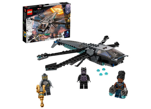 LEGO Marvel Super Heroes - Nava Dragon a lui Black Panther 76186, 202 piese