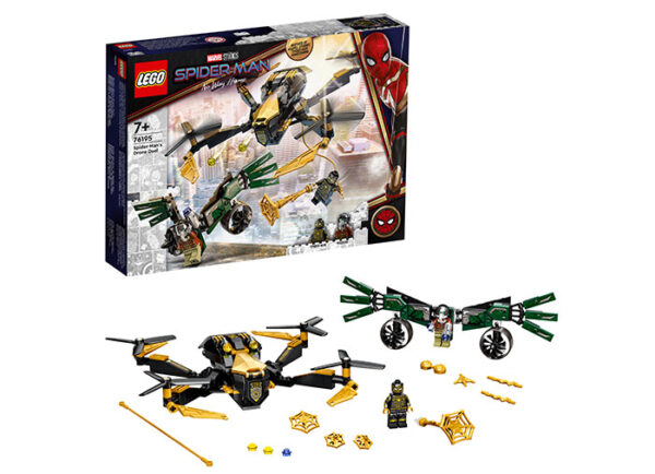 76195-heroes-lego LEGO Marvel Super Heroes - Spider-Man Duelul cu Drone 76195, 198 piese