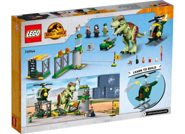 LEGO Jurassic World - Evadarea dinozaurului T.rex 76944, 140 piese