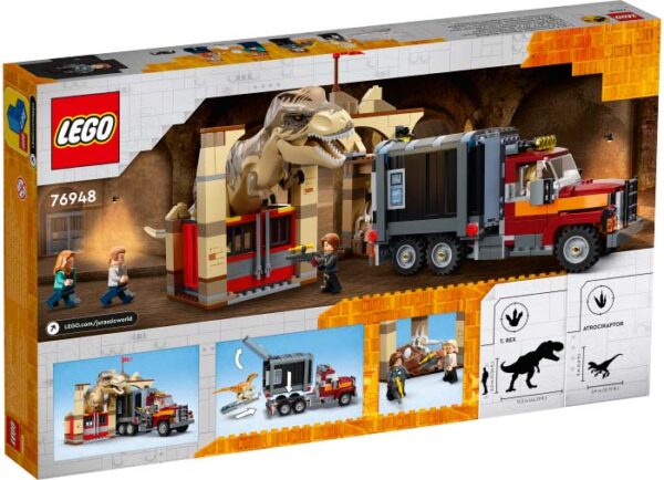 76948-lego-jurassic-world-2 LEGO Jurassic World - Evadarea dinozaurilor T.rex si Atrociraptor 76948, 466 piese