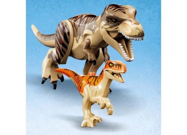 76948-lego-jurassic-world-3 LEGO Jurassic World - Evadarea dinozaurilor T.rex si Atrociraptor 76948, 466 piese