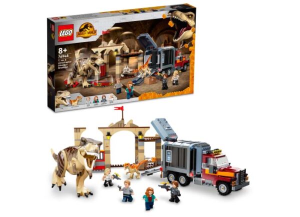 76948-lego-jurassic-world LEGO Jurassic World - Evadarea dinozaurilor T.rex si Atrociraptor 76948, 466 piese