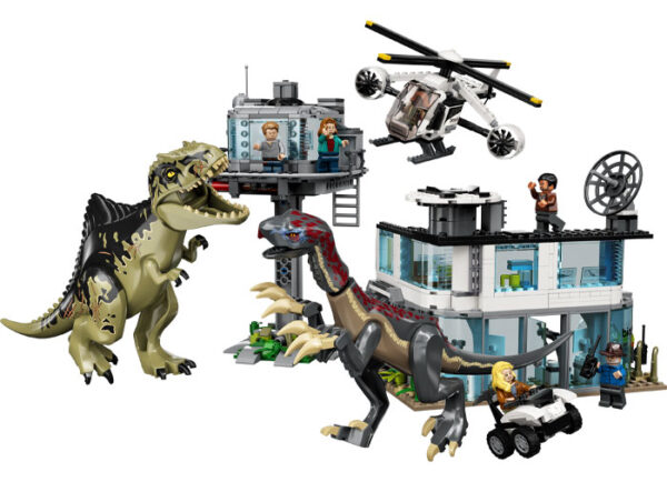 LEGO Jurassic World - Atacul Giganotozaurului si Therizinosaurului 76949, 810 piese