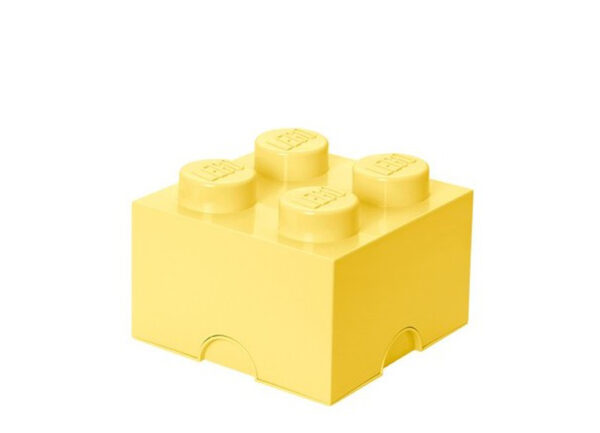 cutie-depozitare-lego-40031741 Cutii depozitare - Cutie depozitare LEGO 2x2 galben deschis 40031741, 0 piese