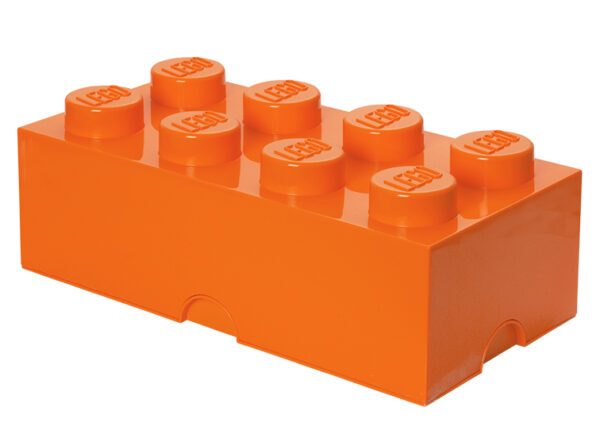 Cutii depozitare - Cutie depozitare LEGO 2x4 portocaliu 40041760, 0 piese