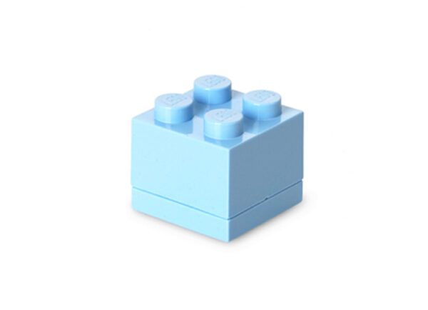 Cutii depozitare - Mini cutie depozitare LEGO 2x2 albastru deschis (40111736) 40111736, 0 piese
