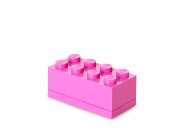 mini-cutie-depozitare-lego-40121739 Cutii depozitare - Mini cutie depozitare LEGO 2x4 roz (40121739) 40121739, 0 piese