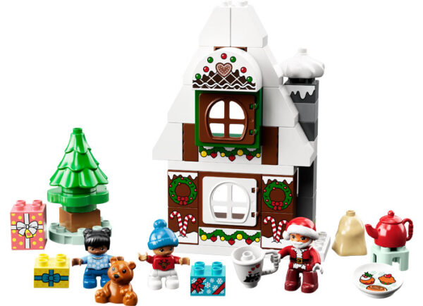 LEGO DUPLO - Casuta din turta dulce a lui Mos Craciun 10976, 50 piese
