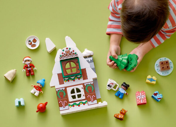 LEGO DUPLO - Casuta din turta dulce a lui Mos Craciun 10976, 50 piese