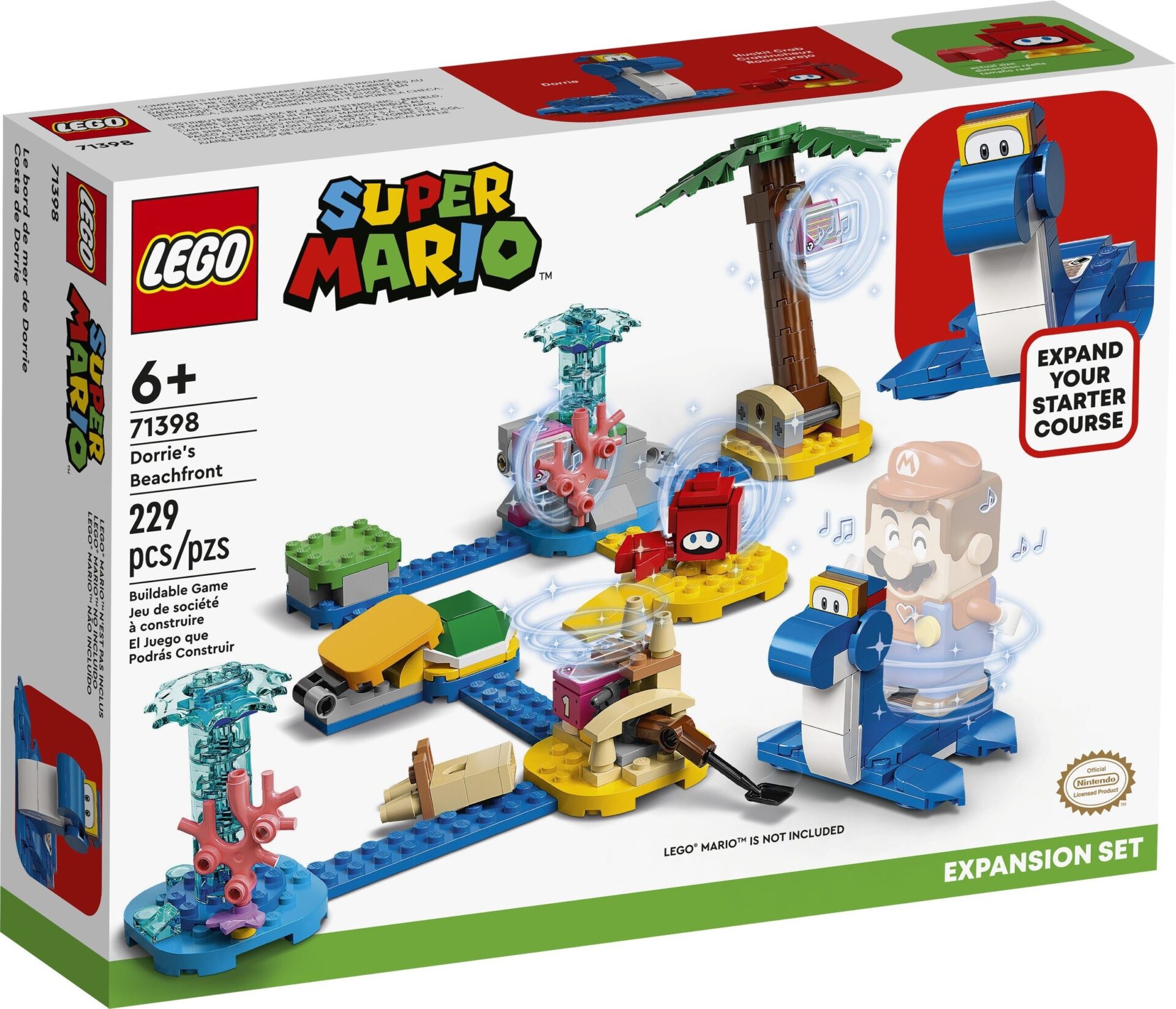 LEGO® Super Mario 71398 - Set de extindere Plaja lui Dorrie