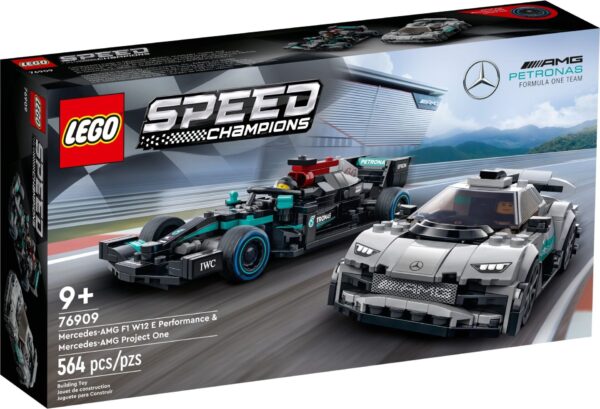 76909_alt1 LEGO® Speed Champions - Mercedes-AMG F1 W12 E Performance si Mercedes-AMG Project One 76909, 564 piese
