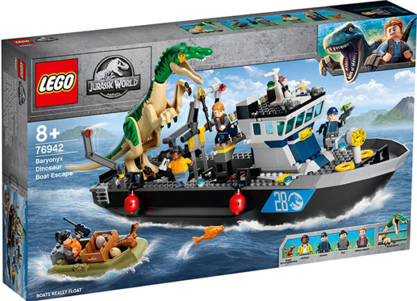 76942-jurassic-lego-2 LEGO Jurassic World - Evadarea Baryonyx pe Vapor 76942, 308 piese