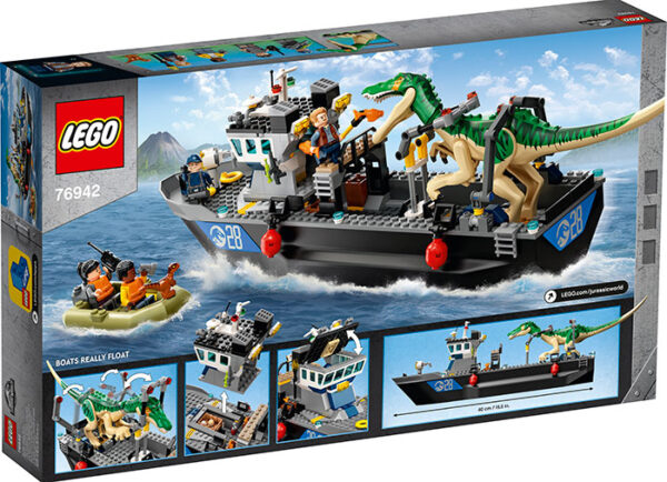76942-jurassic-lego-3 LEGO Jurassic World - Evadarea Baryonyx pe Vapor 76942, 308 piese