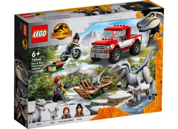 76946-lego-jurassic-world-1 LEGO Jurassic World - Capturarea Velociraptorilor Blue si Beta 76946, 181 piese