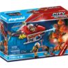 Playmobil - Elicopter De Pompieri Cu 2 Figurine - PM71195